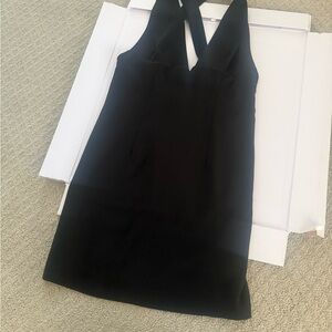 French Connection Black Backless Dress